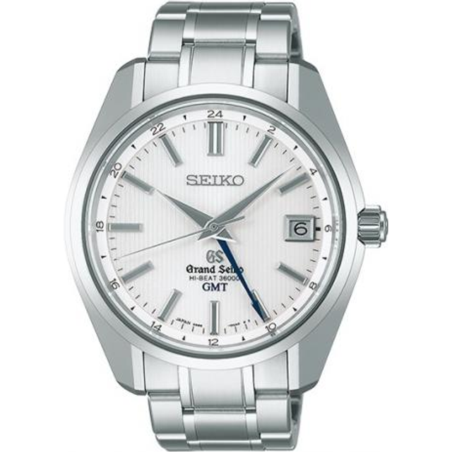 Grand Seiko Watch Mechanical Hi Beat GMT - Silver