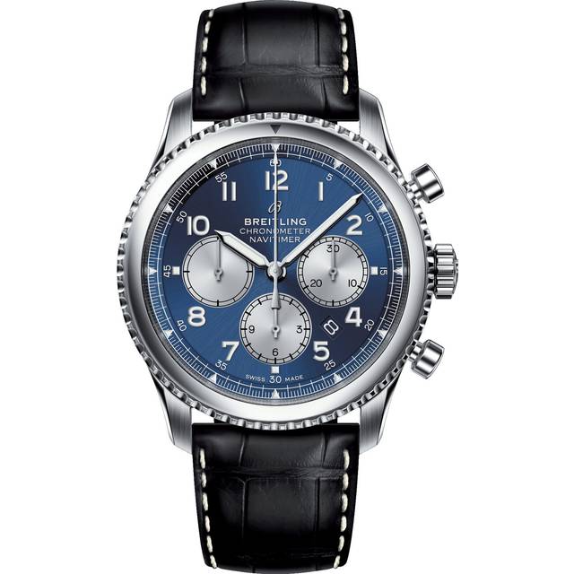 Breitling Watch Navitimer 8 B01 Chronograph 43 Croco Tang Type - Blue