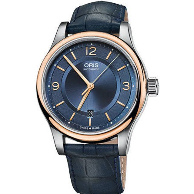 Oris Watch Classic Date Leather - Blue