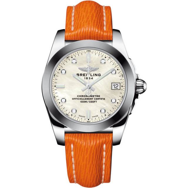 Breitling Watch Galactic 36 SleekT Pearl Diamond - White