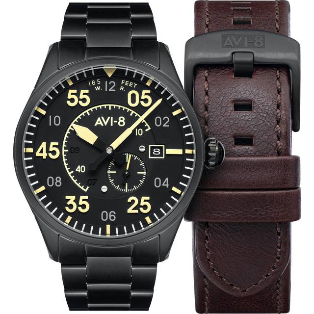 AVI-8 Watch Spitfire Type 300 Automatic - Black