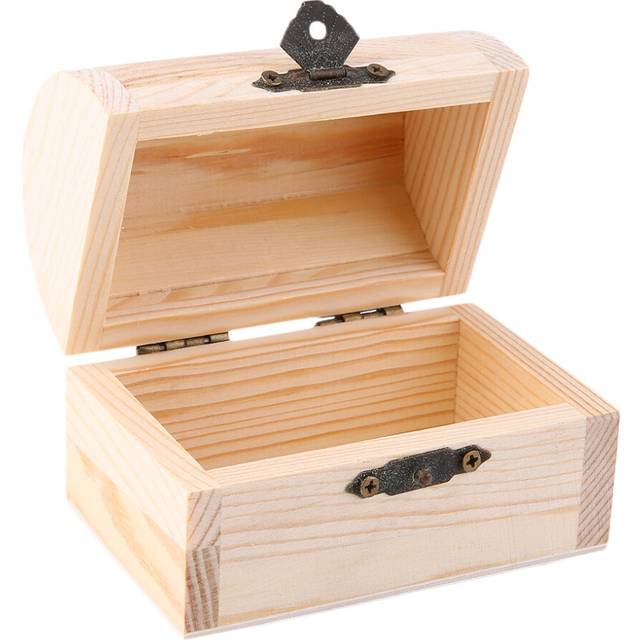 Handiwork Wooden Ingots Jewelry Box Base Art Decor DIY Wood Crafts Collect