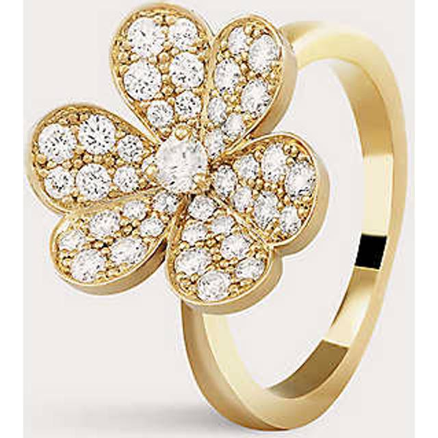 Van Cleef & Arpels Womens Yellow Gold Frivole 18ct Yellow-gold and 0.81ct Diamond Ring M.5 - YELLOW GOLD