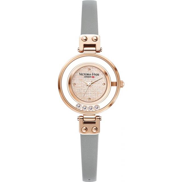 Victoria Hyde London Womens Ladies Watches Small Dial Analog Quartz Woman with Clear Crystal Elegant Gold Watch for silver Stainless Steel - One Size - Silver