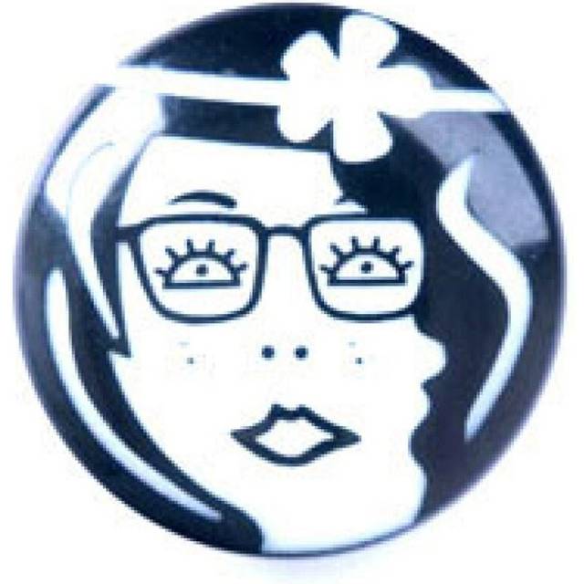 Trimits Art Deco Face Buttons Black & White