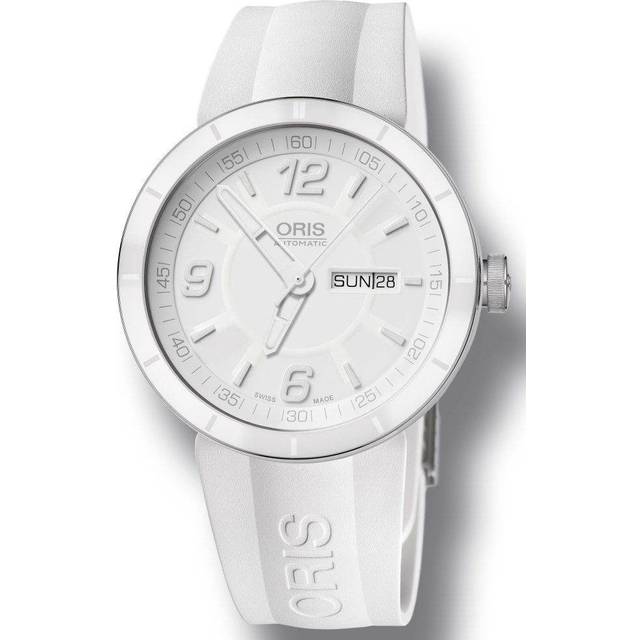Oris Watch TT1 Ceramic Rubber D - White
