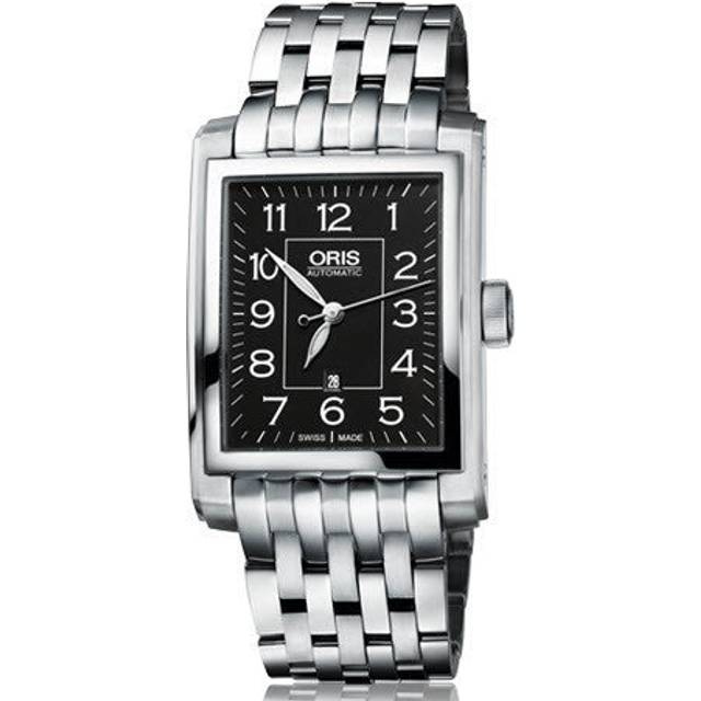 Oris Watch Rectangular Date Bracelet - Black