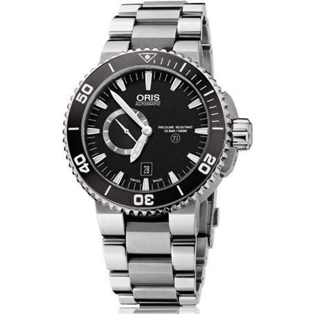 Oris Watch Aquis Titan Small Second, Date Bracelet D - Black