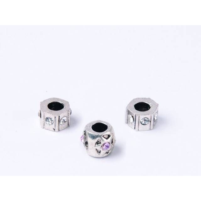 Trimits Spacer Beads  Crystal Rose R/stone Mix 2 - per pack of 3