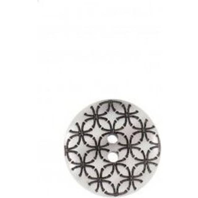 Trimits Geometric Round Buttons Pearl & Black