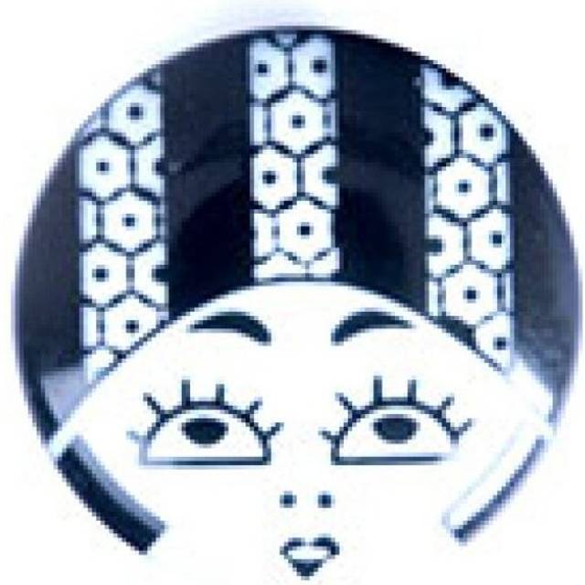 Trimits Art Deco Face Buttons Black & White