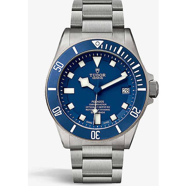 Tudor Mens Silver M79250ba-0002 Pelagos Titanium and Stainless Steel Automatic Watch 42mm - SILVER