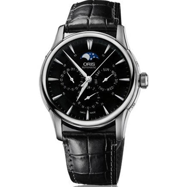 Oris Watch Artelier Complication Crocodile - Black