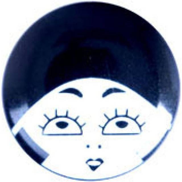 Trimits Art Deco Face Buttons Black & White