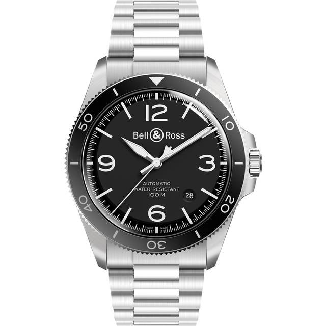 Bell & Ross Watch Vintage BR V2-92 Black Steel - Black