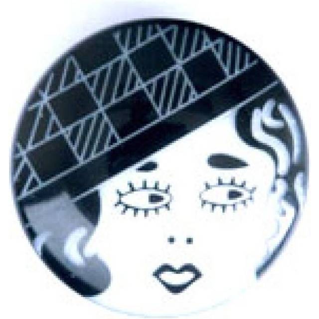 Trimits Art Deco Face Buttons Black & White
