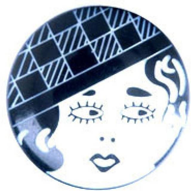 Trimits Art Deco Face Buttons Black & White