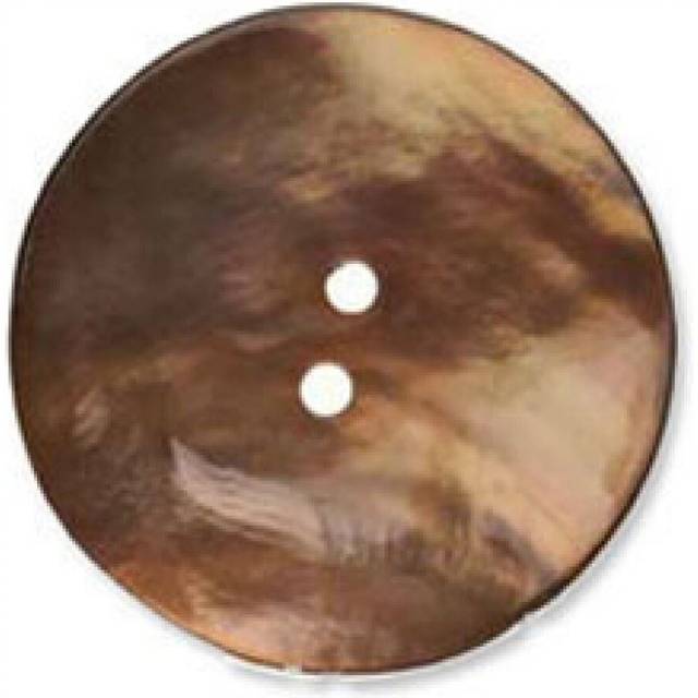 Trimits Dyed Agoya Shell Buttons Dark Beige
