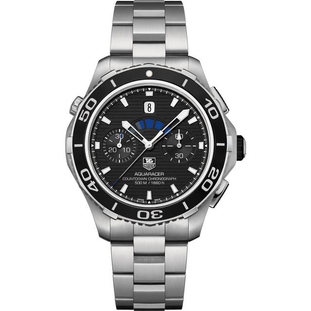 TAG Heuer Watch Aquaracer Countdown Automatic Chronograph D - Black