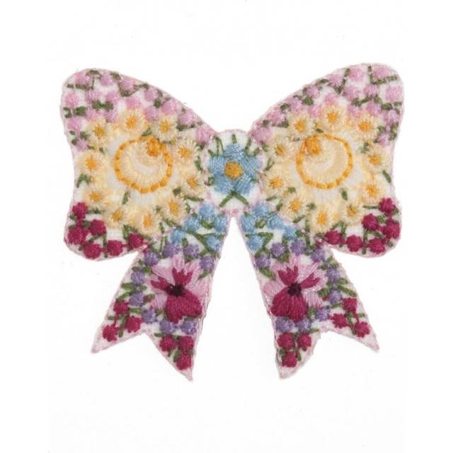 Craft Factory Patch Motif Floral Bow