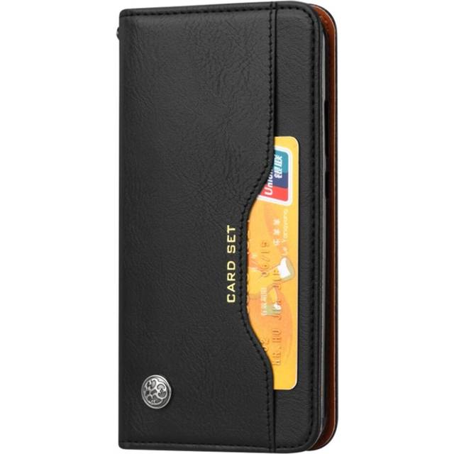 Knead Skin Texture Horizontal Flip Leather Case for Huawei Y6 (2019) / Y6 Pro?2019?/ Enjoy 9e, with Photo Frame & Holder & Card Slots & Wallet(Black)