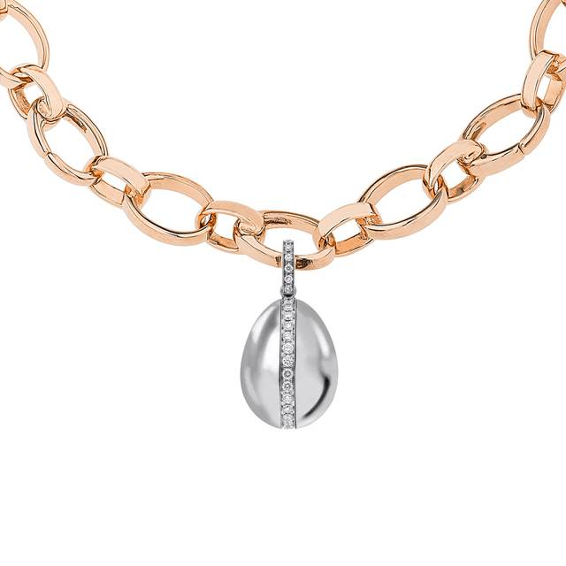 Faberge Heritage 18ct White Gold 0.18ct Diamond Egg Charm Exclusive Edition - White Gold