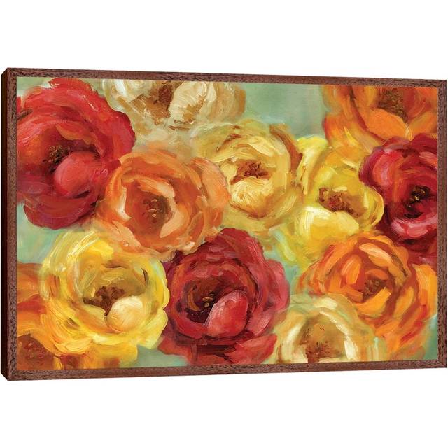 Peak of Summer by Carol Robinson - Graphic Art Print on Canvas - Classic Brown Wood Framed (101.6 cm H x 66.04 cm W)
