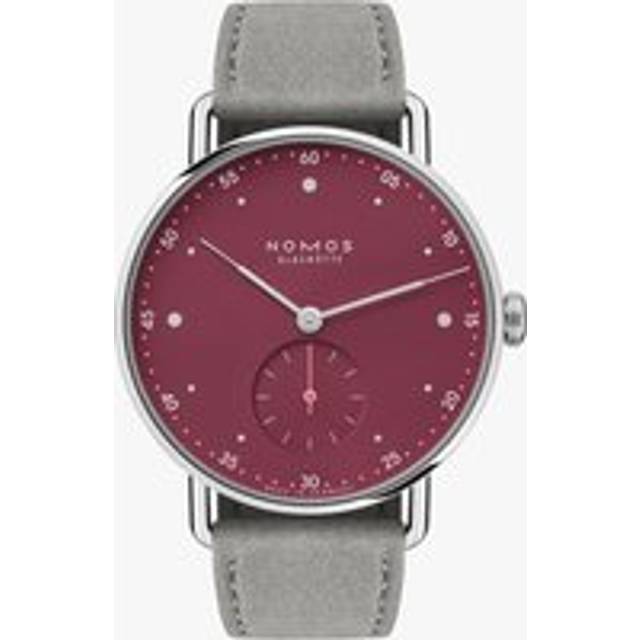 Nomos Glashutte Metro 33 Muted Red Sapphire Crystal Watch