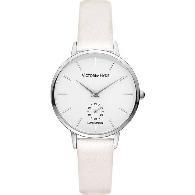 Victoria Hyde London Luxury WoMens Watch with Second Hand Design - White Stainless Steel - One Size