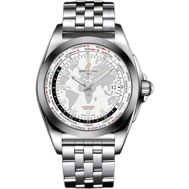 Breitling Watch Galactic Unitime SleekT Antarctica White - White