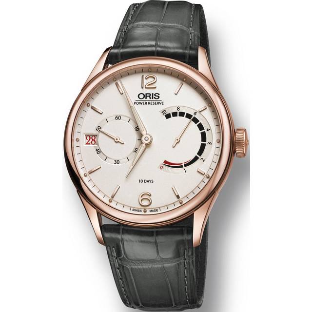 Oris Watch Artelier Calibre 111 Rose Gold Leather - Silver