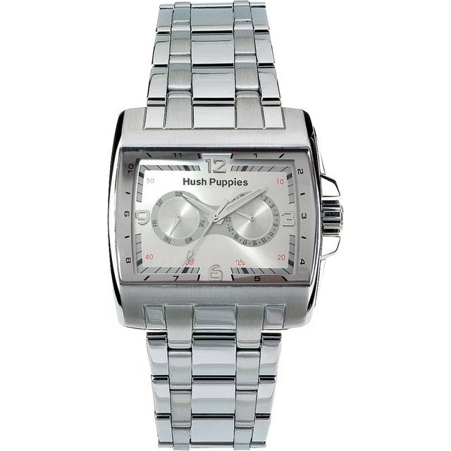 Hush Puppies Mens WATCH - Silver Stainless Steel - One Size