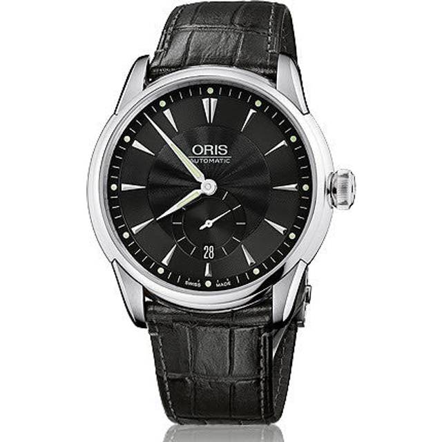 Oris Watch Artelier Small Second Date Leather D - Black