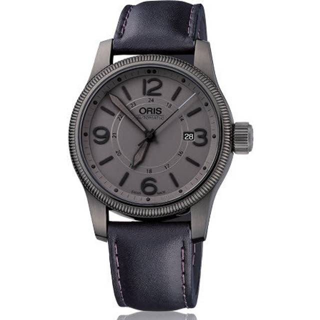 Oris Watch Big Crown Small Second Pointer Day Leather D - Grey