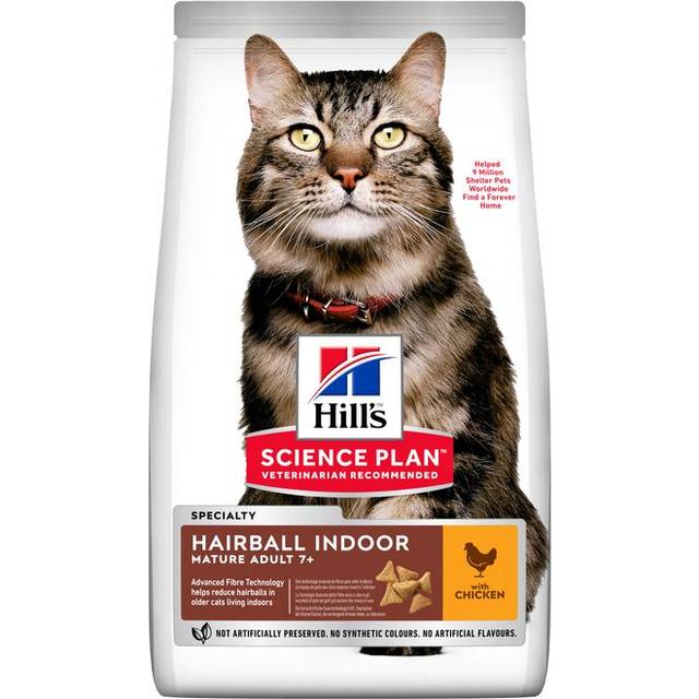 Hill's Science Plan Feline Hairball Indoor Mature Adult 7+ Chicken 2,5 kg