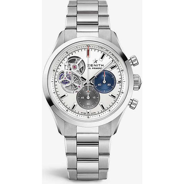 Zenith Mens Silver 03.3300.3604/69.m3300 Chronomaster Open Stainless-steel Automatic Watch 39.5mm - SILVER