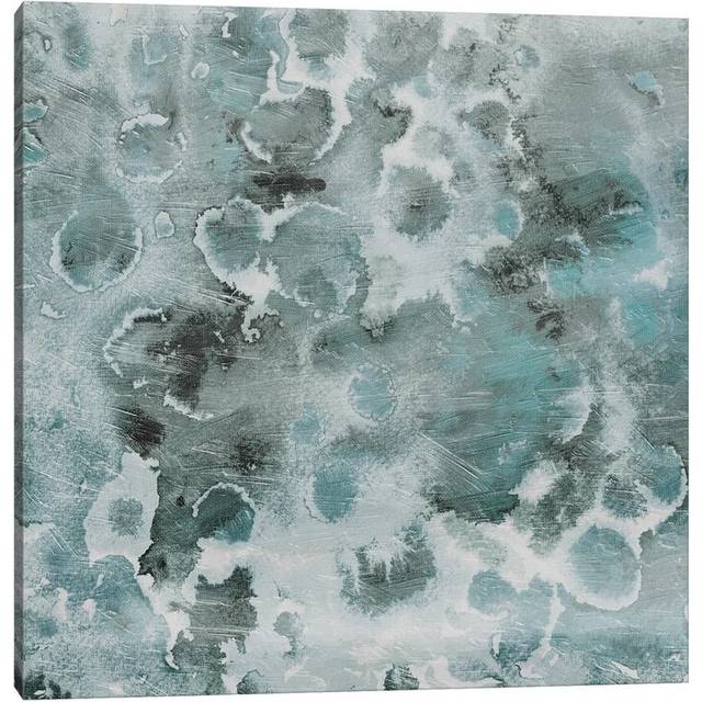 Cool Blue Flower Bursts (45.72 cm H x 45.72 cm W)
