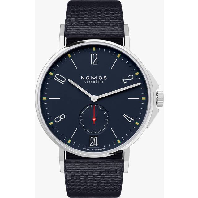 Nomos Glashutte Watch Ahoi Date Steel Back - Blue