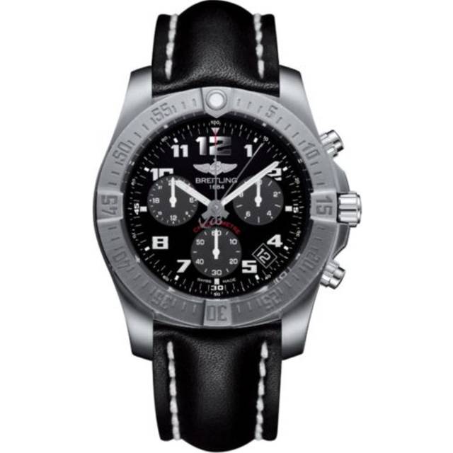Breitling Watch Chronospace Evo B60 Titanium Leather Tang Type - Black