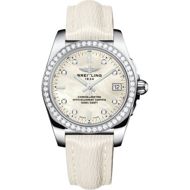 Breitling Watch Galactic 36 SleekT Pearl Diamond - White