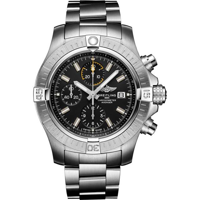 Breitling Watch Avenger Chronograph 45 Steel Bracelet - Black
