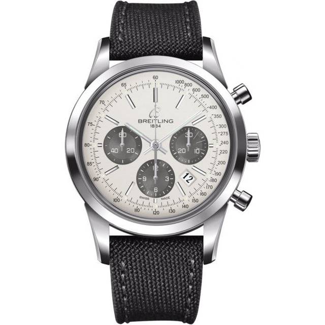 Breitling Watch Transocean Chronograph Military Tang Type - Silver