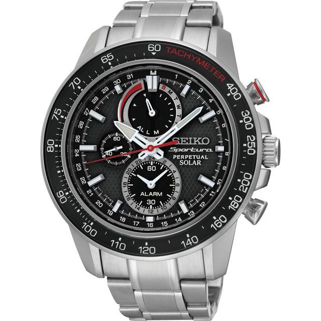 Seiko Watch Sportura Perpetual Solar D - Black