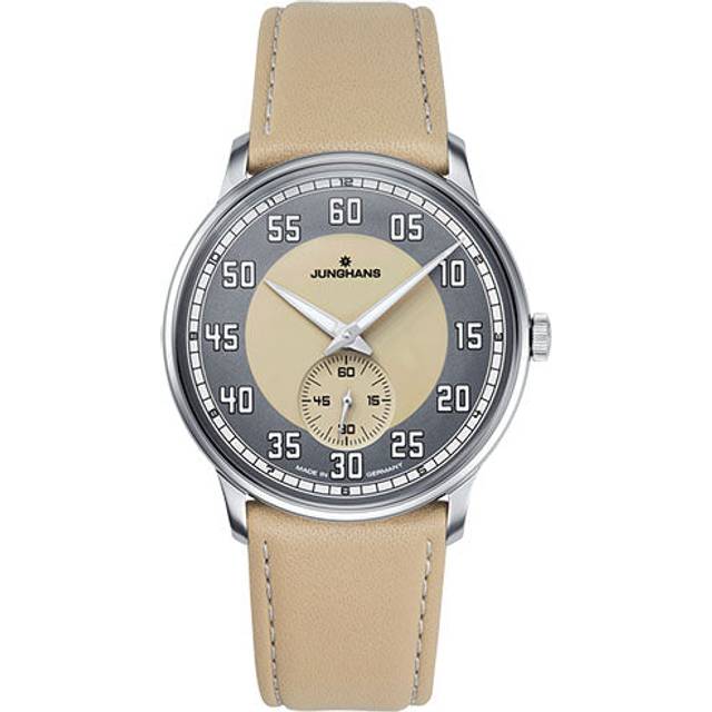 Junghans Watch Meister Driver Handaufzug Sapphire Crystal - Cream