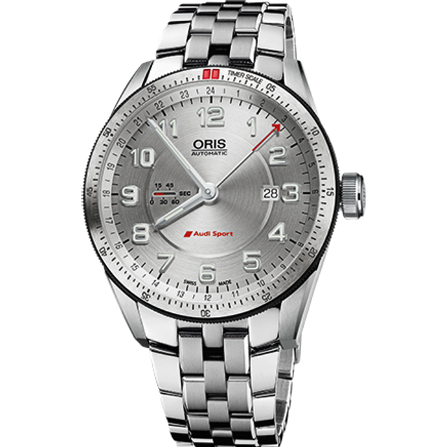 Oris Watch Audi Sport GMT Bracelet - Silver