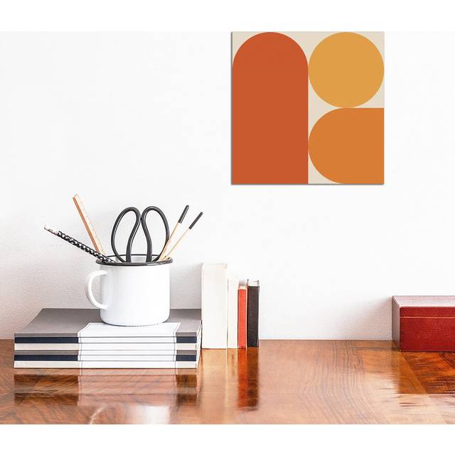 Mid Century V - Art Prints on Canvas - Wrapped Canvas (30.48 cm H x 30.48 cm W)