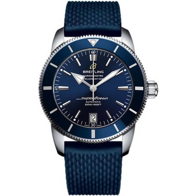 Breitling Watch Superocean Heritage II 42 Steel Aero Classic Rubber Tang Type - Blue