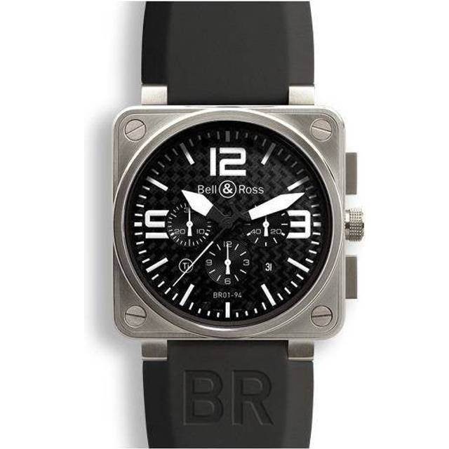 Bell & Ross BR 01 94 Chronograph Black Dial Titanium Case - Black