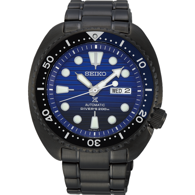Seiko Watch Prospex Samurai Save the Ocean Blue Whale Special Edition - Blue