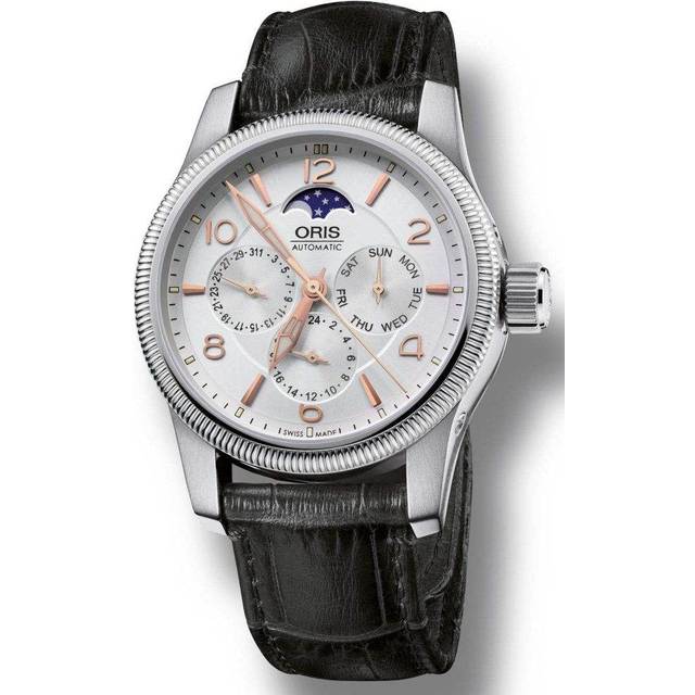 Oris Watch Big Crown Complication Leather D - Silver